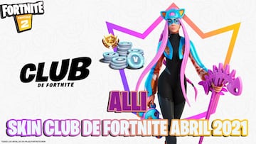 Así es Alli, el skin del Club de Fortnite de abril 2021