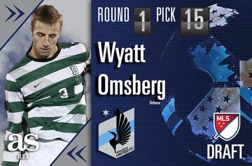 El defensor fue seleccionado en el pick 15 y portará los colores del Minnesota United.