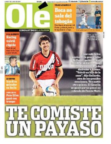 Portadas de la prensa deportiva