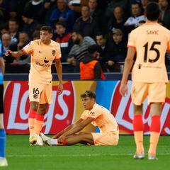 Llorente y Giménez se retiran con molestias