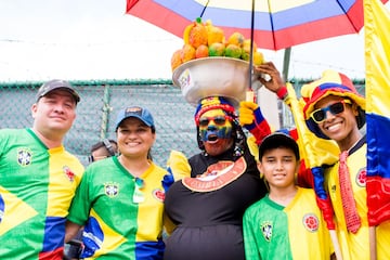 La emoción se manifestó con el color que los hinchas le dieron al partido frente a Brasil.