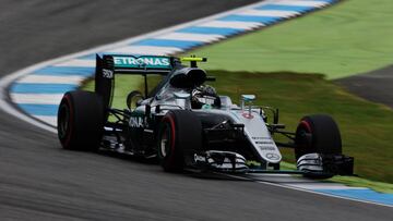 Nico Rosberg fue el más rápido en el primer día de libres en Alemania.