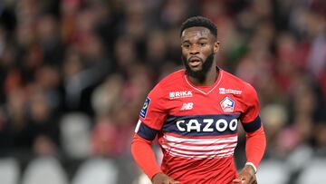 Jonathan Bamba durante un partido con el Lille.