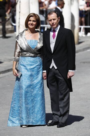 Emilio Butragueño con su mujer Sonia González.