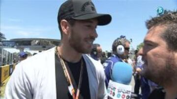 Ramos habló con Mela Chércoles en el GP de Jerez.