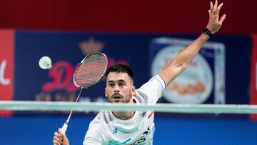 Luis Enrique Penalver, durante su partido ante Rasmus Gemke en el Abierto de Dinamarca en Odense