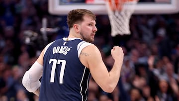 Dallas Mavericks’ Luka Doncic became the first NBA player in history to record a 35+ point triple-double in four straight games as they beat the Miami Heat.
