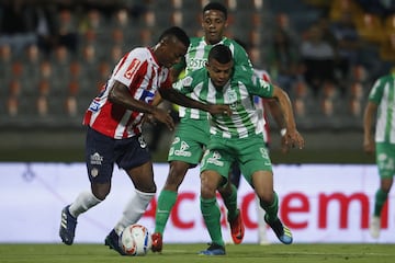 Con gol de tiro libre de Daniel Bocanegra, Nacional superó 1-0 a Junior en el juego de ida de cuartos de final de la Copa Águila. La serie se definirá el 19 de septiembre en el Metropolitano de Barranquilla.