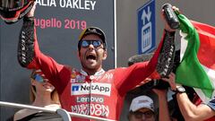 Danilo Petrucci en el podio de Mugello.