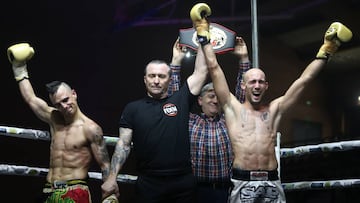 Carlos Coello se proclama campe&oacute;n del mundo de Muay Thai por la WKN en Ponferrada.