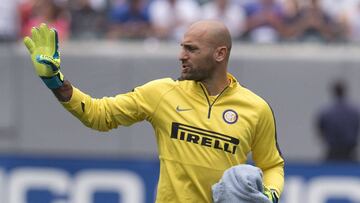 PHILADELPHIA, PA - AUGUST 2: Goalkeeper Tommaso Berni #46 of FC Internazionale Milano participates in the match against AS Roma during the International Champions Cup on August 2, 2014 at Lincoln Financial Field in Philadelphia, Pennsylvania. (Photo by Mi