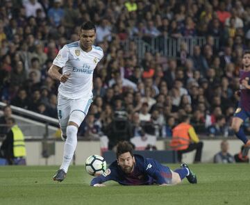 Casemiro y Messi.