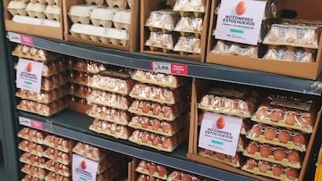 Ni promoción ni marketing: los lineales de huevos de varios supermercados se llenan de carteles con este aviso