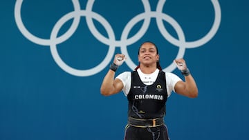 Mari Leivis Sánchez gana medalla de plata en la halterofilia 71 kg femenino en los Juegos Olímpicos París 2024.