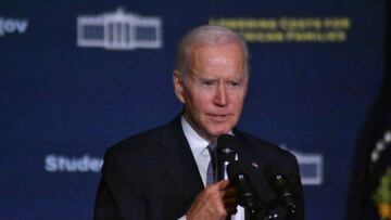 President Joe Biden delivers remarks on Student Debt Relief at Delaware State University.