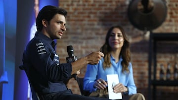 Carlos Sainz, en el evento de Estrella Galicia en Madrid.