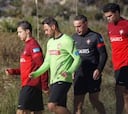 Cristiano, Pepe y Coentrao no se entrenaron con Portugal