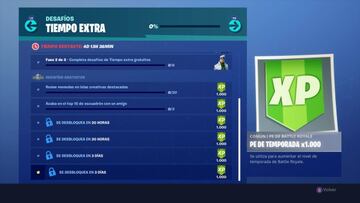 Fortnite Battle Royale: Desaf&iacute;os de Tiempo Extra