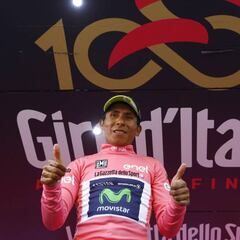 Nairo no se detiene, quinto en la etapa y sigue líder del Giro