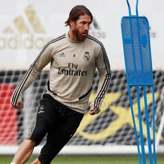 Zidane aumenta los ejercicios con balón en la quinta sesión