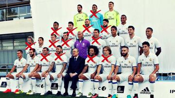 Los lesionados del Real Madrid.