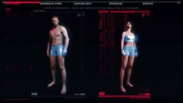 Esta pantalla desaparecerá: no habrá que escoger hombre o mujer en Cyberpunk 2077.