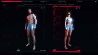 Cyberpunk 2077 elimina la selección de género en la creación de personaje