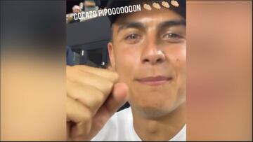 Dybala muestra su apoyo al Pipa Higuaín en el encuentro de Inter Miami