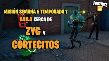 &iquest;D&oacute;nde est&aacute;n Zyg y Cortecitos y c&oacute;mo bailar cerca de ellos en Fortnite?