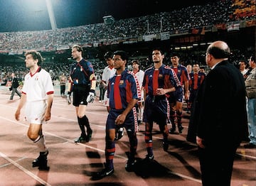 En 1994 es la ¨²ltima vez que el Barcelona ha perdido una final, anteriormente cay¨® derrrotado en la edici¨®n de 1986. En cinco de las ocho ocasiones que los azulgranas llegaron a la final acabaron levantando la orejona.
