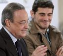 Florentino Pérez: "Iker Casillas es un capitán de leyenda"