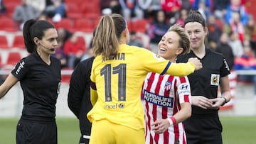 25/01/20 PARTIDO LIGA IBERDROLA FUTBOL FEMENINO 
 ALEXIA Y AMANDA
 ATLETICO DE MADRID - BARCELONA
 JORNADA 18 LIGA IBERDROLA