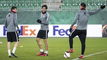 A la hora del partido habr&aacute; una sensaci&oacute;n t&eacute;rmica de cero grados. Los leones se entrenaron con guantes y cuellos.