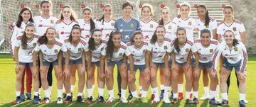 Las componentes de la Selección Sub-17 femenina.