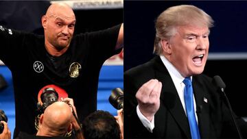 El boxeador británico sorprendió al invitar a Donald Trump para su pelea del próximo sábado 1 de diciembre, y sólo espera la respuesta del presidente estadounidense.