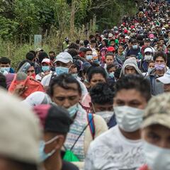 Detectan contagios de Covid-19 en caravana migrante