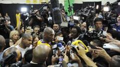 Kobe Bryant durante el &#039;media day&#039; de Los Angeles Lakers.