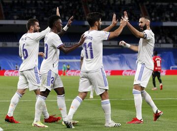 2-0. Marcos Asensio celebra el segundo gol.