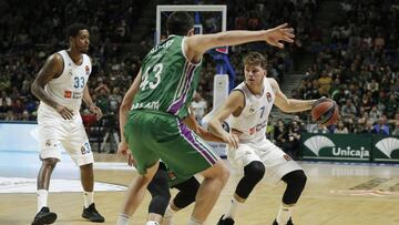 Luka Doncic, durante el partido contra el Unicaja.