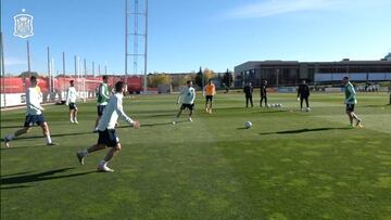 La Selección se entrenó en Las Rozas tras la goleada a Malta