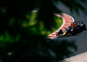 Max Verstappen durante la carrera del Gran Premio de Hungría de Fórmula 1 disputado en el circuito de Hungaroring.