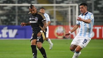 Futbol, Colo Colo vs Racing.
Fase de grupos, Copa Libertadores 2025.
El jugador de Colo Colo Arturo Vidal es fotografiado durante el partido de copa libertadores por el grupo E contra Racing disputado en el estadio Monumental en Santiago, Chile.
22/04/2024
Jonnathan Oyarzun/Photosport
Football, Colo Colo vs Racing.
Group stage, Copa Libertadores 2025.
Colo Colo’s player Arturo Vidal is pictured during the copa libertadores match for group E against Racing at the Monumental stadium in Santiago, Chile.
22/04/2024
Jonnathan Oyarzun/Photosport