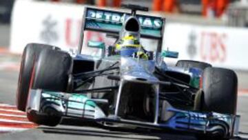 Nico Rosberg, de la escudería Mercedes, durante su participación en el Gran Premio de Mónaco de Fórmula Uno