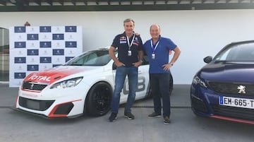 Carlos Sainz con Pipo López.