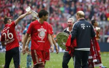 El Bayern celebra el título de campeón de la Bundesliga