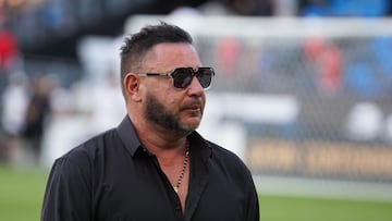 Antonio Mohamed head coach of Toluca during the match between Toluca and Orlando City as part of Quarter-Final of the Leagues Cup 2025 at Dignity health Sports Park Stadium on August 20, 2025 in Cason, Los Angeles California, United States.