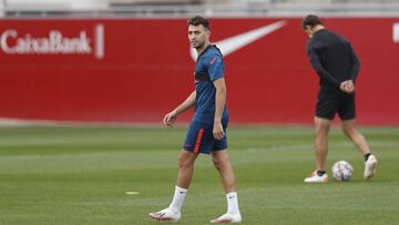 Munir, en un entrenamiento.