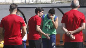 Entrenamiento del Valencia.