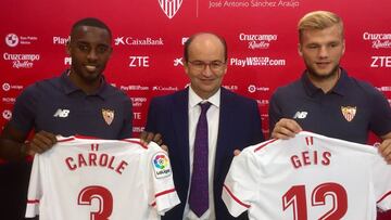 El Sevilla presentó a sus dos últimos fichajes: Carole y Geis