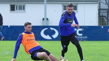 Entrenamiento de Osasuna en Tajonar.